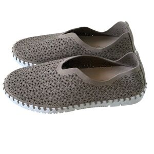 Project cloud Women's Slip-On Loafers in Taupe perforated slip on casual shoes 9